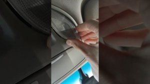 снятие плафона освещения Hyundai Santa fe 3.2012-2015г.в.