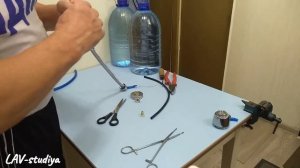 Ремонт гибкого излива кухонного смесителя_необычный ?