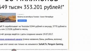 САХАР ТВ самый богатый блогер на YouTube и стал Миллионер?