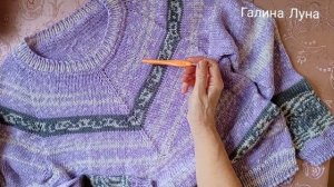 Джемпер-чайка спицами, как вязала,какая пряжа и расход пряжи