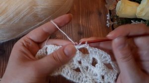 👍ПРОСТОЙ, ажурный узор КРЮЧКОМ💖 + вяжем узор по кругу. (N 158)