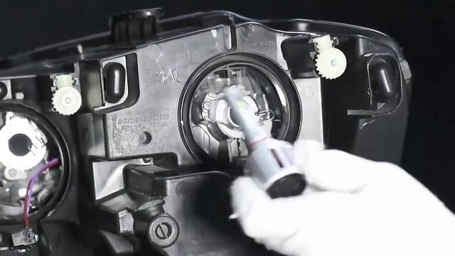 Как установить светодиодную лампу в фару модели H7 сам? смотреть онлайн