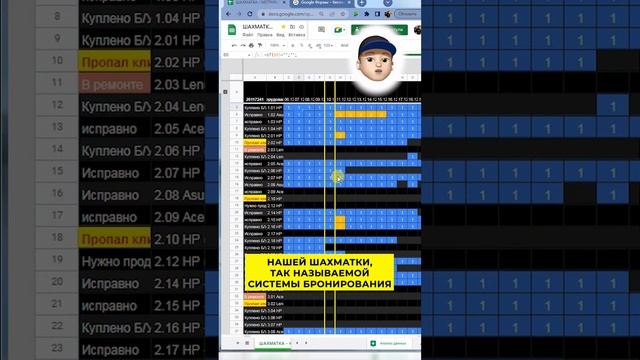 Как в Гугл Таблицах сделать систему бронирования услу