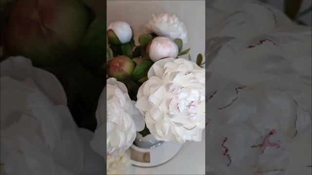 Светильник,,Пионы Ред Шарм,,Ручная работа в керамическ