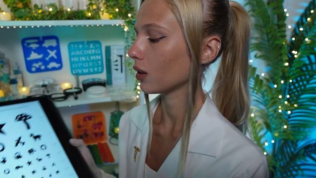 АСМР | 👩🏼⚕️ОСМОТР У ВРАЧА ОФТАЛЬМОЛОГА👓| 😴 ШЕПО? смотреть онлайн
