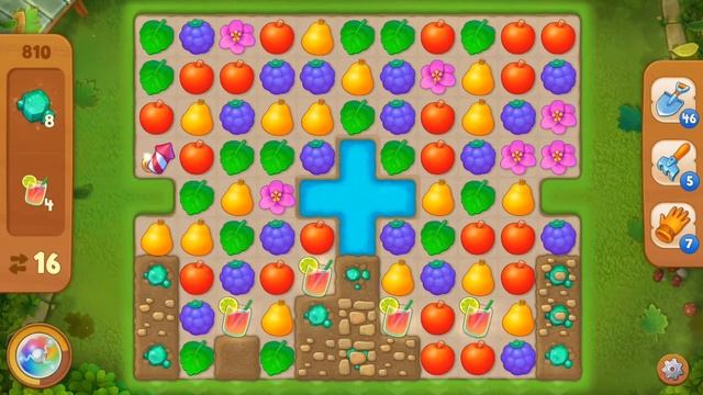Gardenscapes 810 уровень