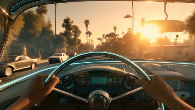 Luxurious Retro-Future Dreamy Sci-Fi Visuals & Relaxing Jazz смотреть онлайн