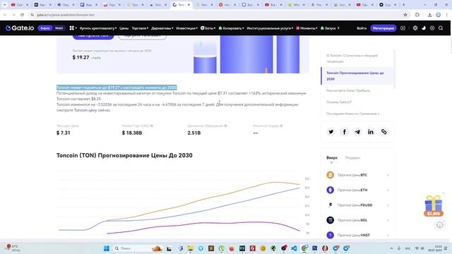 Прогноз TON Coin 2025: Что ждёт Крипту? 🚀