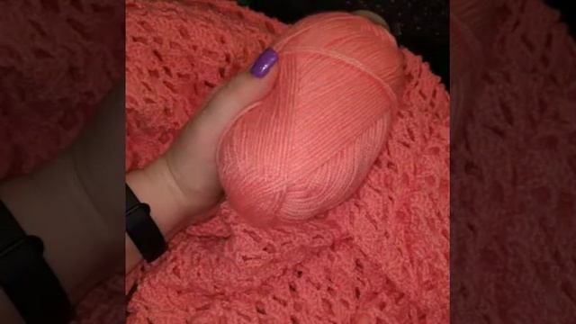 Ажурный детский плед крючком