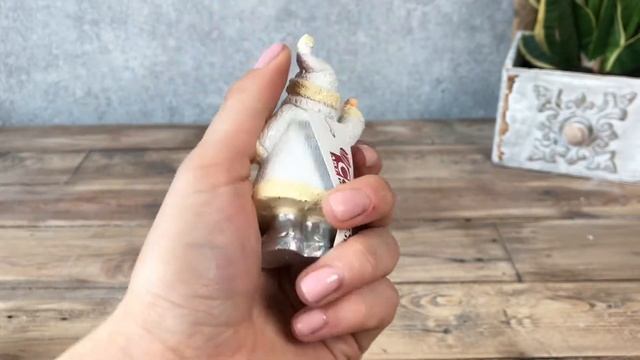 Статуэтка дед мороз белый с фонариком смотреть онлайн