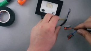 Как подключить LED прожектор к сети...