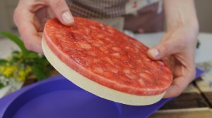 ФРУКТОВО-ЯГОДНАЯ МУССОВАЯ ПРОСЛОЙКА ДЛЯ ТОРТА "БАНАН-КЛУБНИКА " рецепт