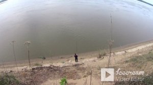 Две ночёвки в диком месте у реки, рыба отрывает крючки, обидный сход крупного ЛЕЩЯ, закат у костра