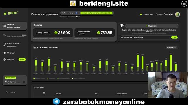 Grass настоящий заработок в интернете без вложений #grass смотреть онлайн