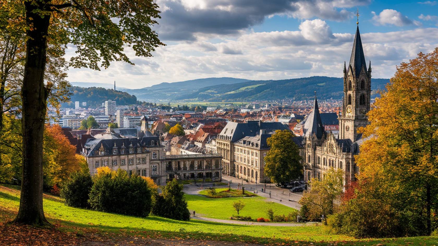 Пешеходная экскурсия по Касселю, Германия 4K смотреть онлайн