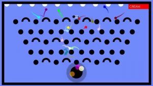 Гонка цветных шариков -  черная дыра