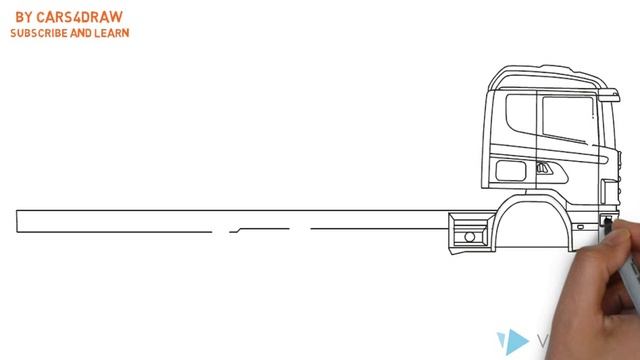 How to Draw a Scania Baureihe 4,CR-19 / Как нарисовать Scania Baureihe 4,CR-19 смотреть онлайн