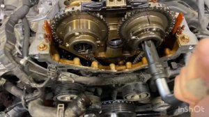 Замена цепи ГРМ м271 EVO Mercedes Benz w204 c-class