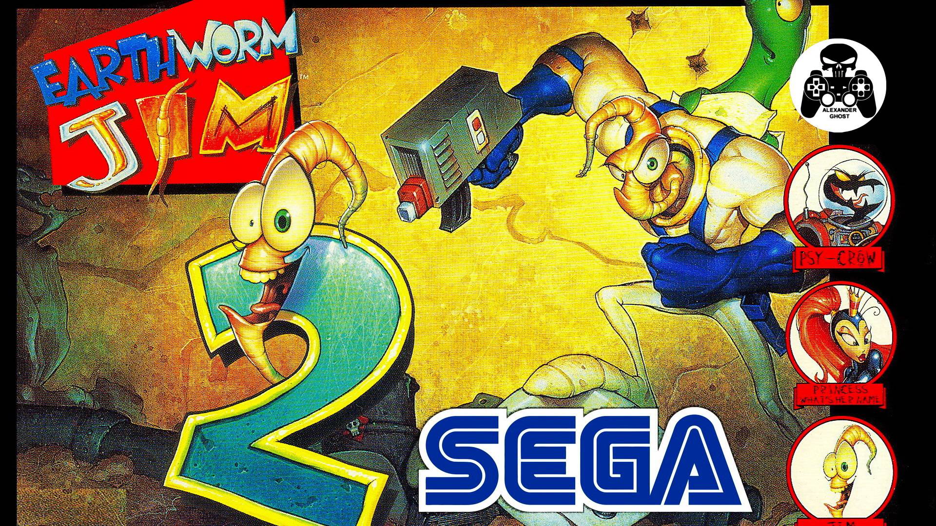 Earthworm Jim 2 (Червяк Джим 2) SEGA/Genesis прохождение смотреть онлайн