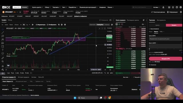 Разбор СПОТовой торговли на бирже OKX! Как использовать смотреть онлайн