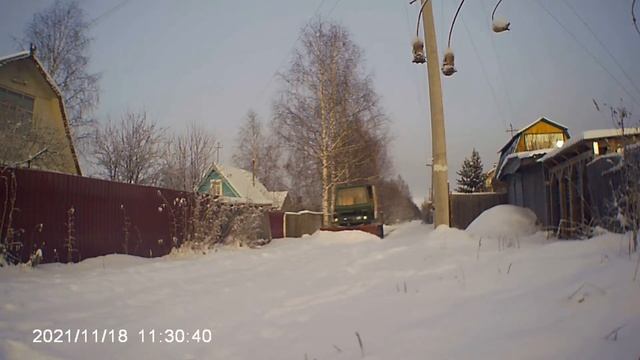 снег снежок     Обкатка нового отвала