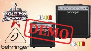 Гитарные комбики Behringer HA-10G и Behringer HA-40R - краткая демонстрация звучания