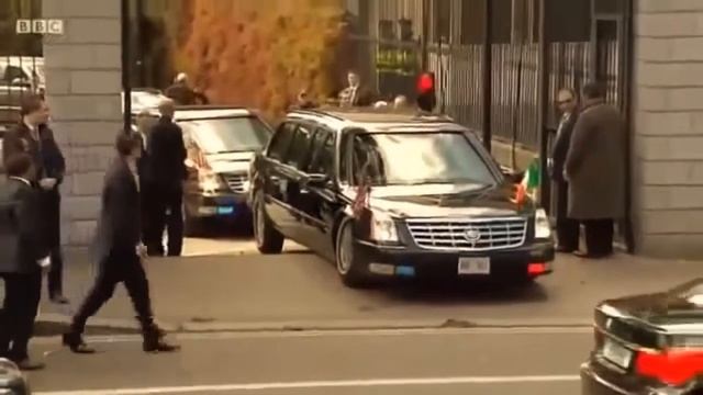 ПРИКОЛ машина Обамы застряла в Дублине Уржешься!! смотреть онлайн