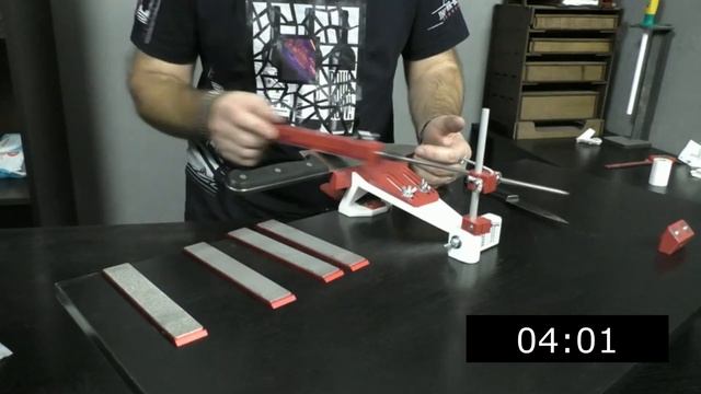 Заточка ножа алмазными пластинами SKATA