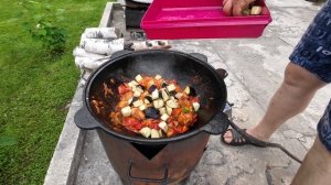 КУРИНАЯ ГОЛЕНЬ С ОВОЩАМИ В КАЗАНЕ.