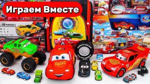 Играем в машинки из мультика ТАЧКИ 🚗 Игрушечные Тачки: радиоуправляемый Маккуин 🚗 Видео детям