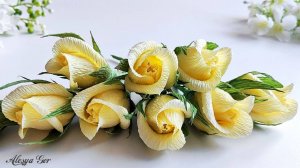 Как сделать Реалистичные БУТОНЫ РОЗ из БУМАГИ своими руками. Мастер-класс