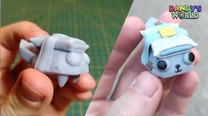 Раскраска Пебла из Мира Денди Роблокс | Раскрашивание игрушки Пебл Dandy World акриловыми маркерами