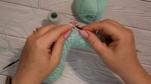 Вяжем из пуха норки.