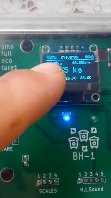 Экран @Весы пасечные GSM BH-1 смотреть онлайн