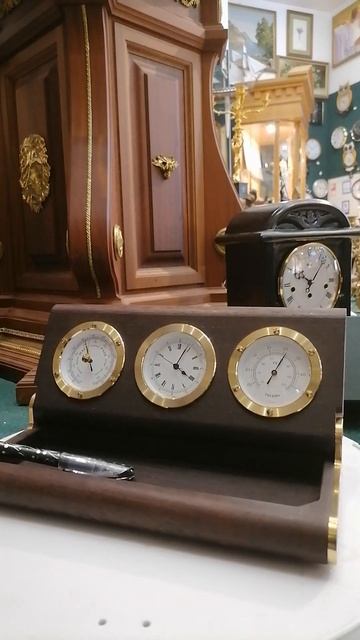 НАСТОЛЬНЫЙ ПРИБОР - МЕТЕОСТАНЦИЯ K.MOZER. ЛАТУННЫЕ ПРИБОР смотреть онлайн