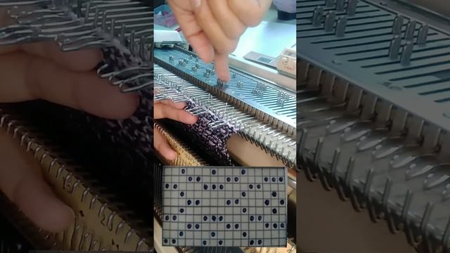 Узор-4 uzbek tilida.Two color manual tuck stitch for all knitting machines.Pattern-4 смотреть онлайн