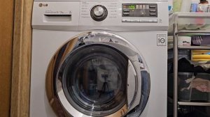 LG F1296CDP3. ЧАСТЬ 2/2. ХЛОПОК 40°С 1200 ОБ/МИН С ИНТЕНСИВНОЙ.