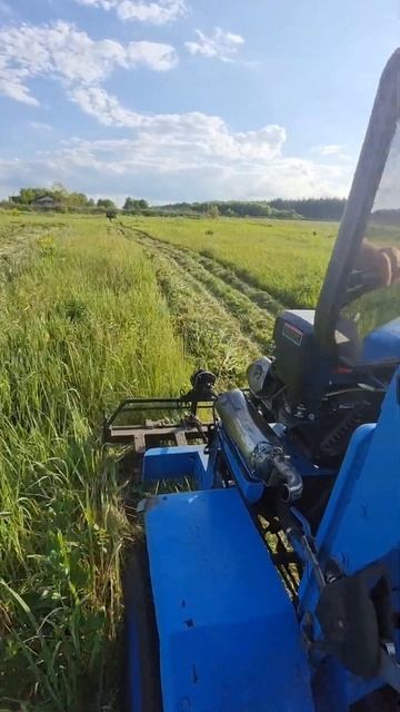 импровизируем )))) Минитрактор переломка РОТОРНАЯ КОСИ смотреть онлайн