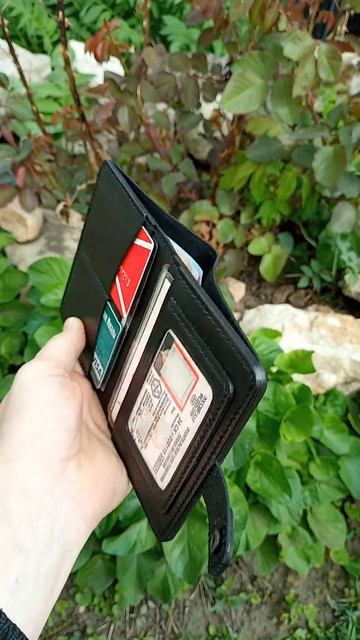 Бумажник водителя. Кожаный мужской кошелек.