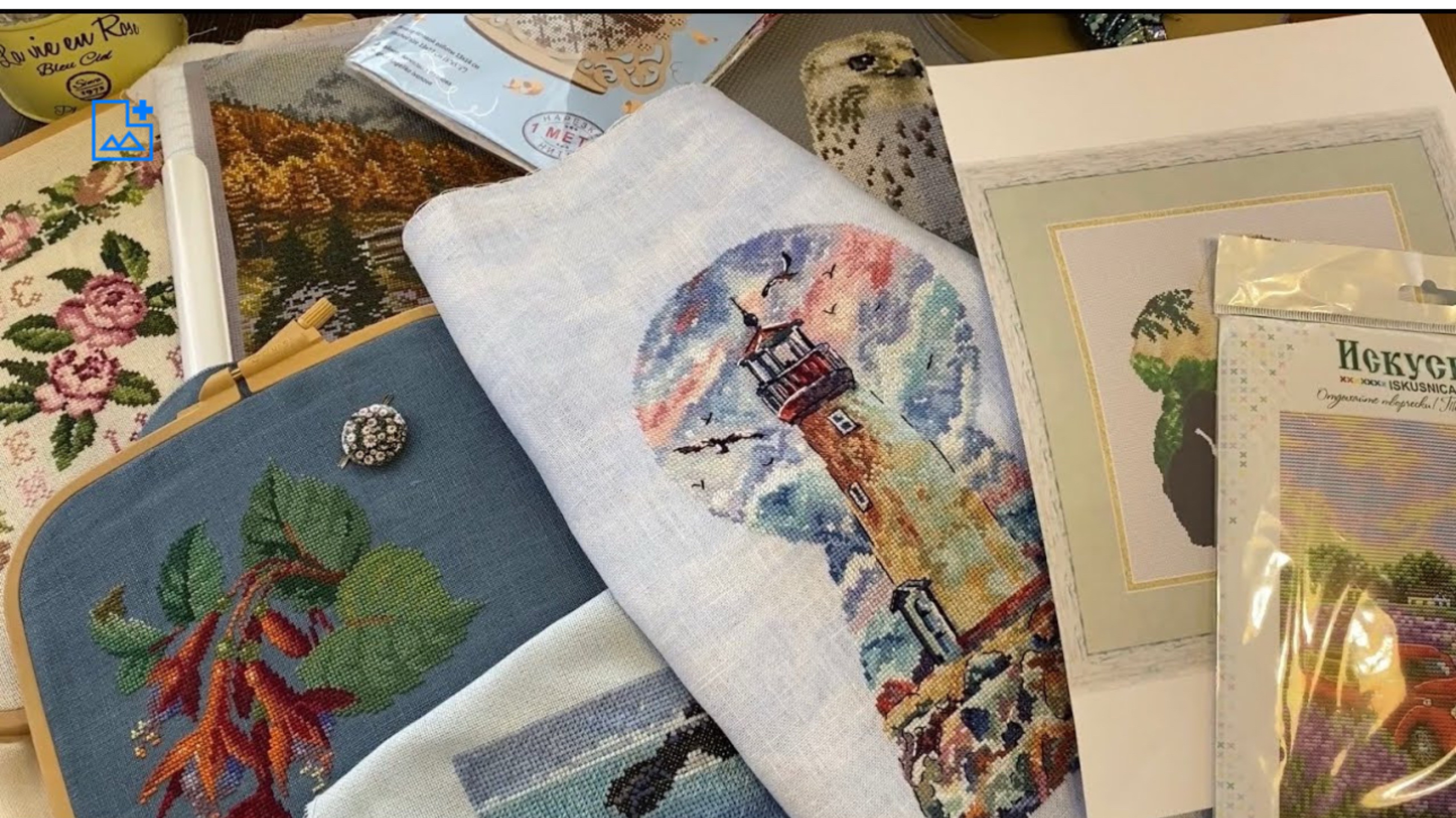 Вышивальные Итоги Февраля 2022/Готовая работа,процессы и покупки. смотреть онлайн