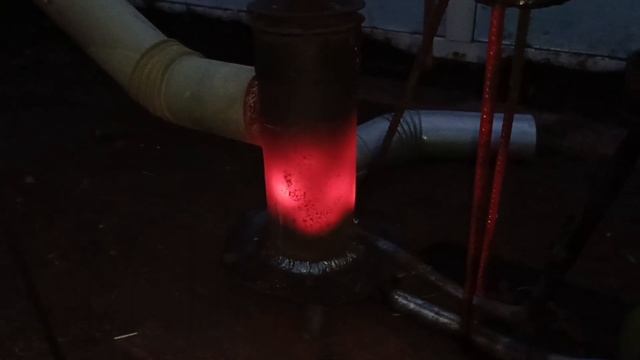 Печь на отработке для теплицы часть 2.