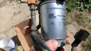 Santa Fe III 2.2 CRDI прокачать топливный фильтр (без приборов)