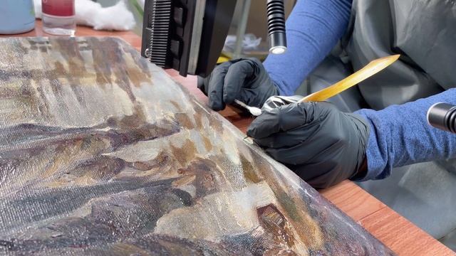 Реставрация картины "Военнопленные финны" смотреть онлайн