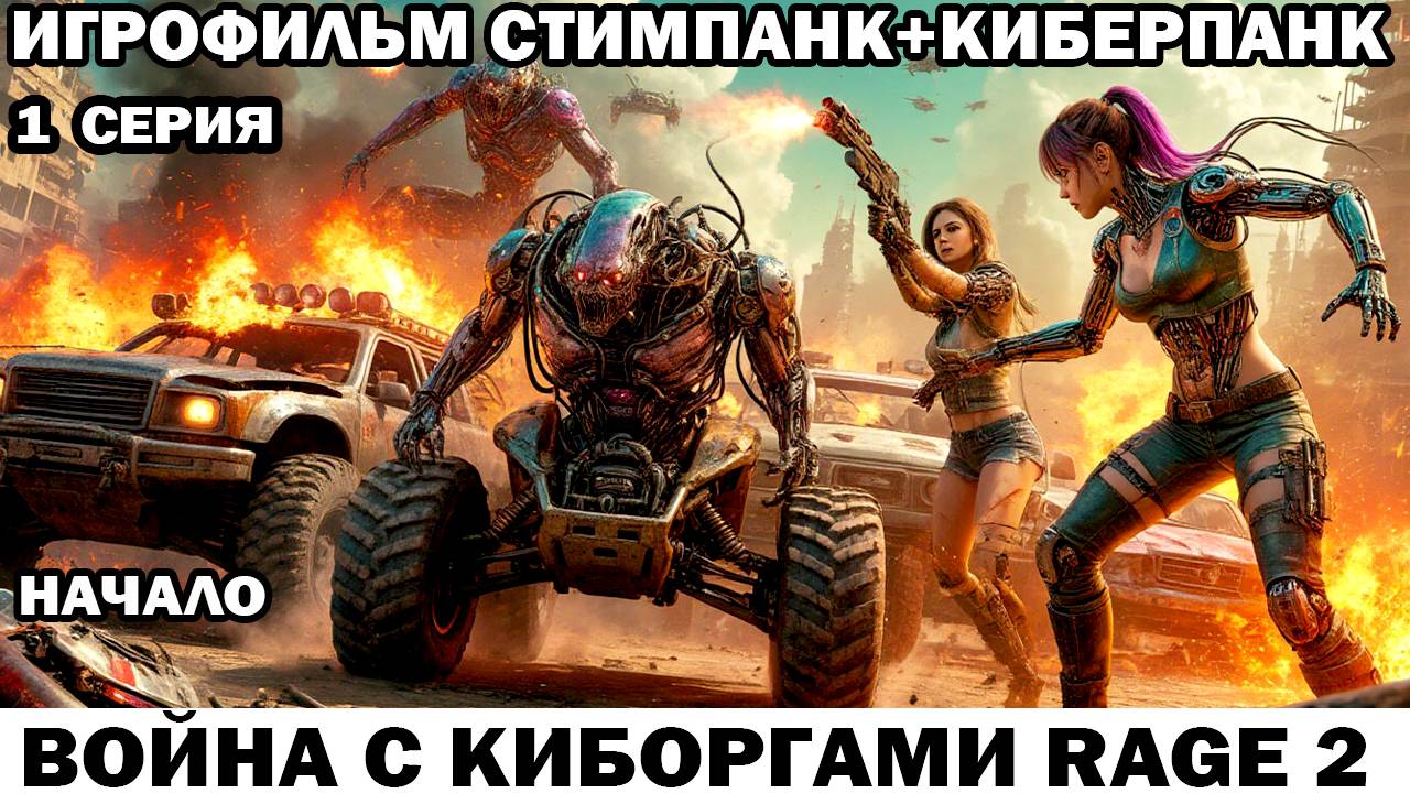 Начало - Война с киборгами Rage2 в стиле стимпанк киберпанк фоллаут 1 серия #киберпанк #rage2 смотреть онлайн