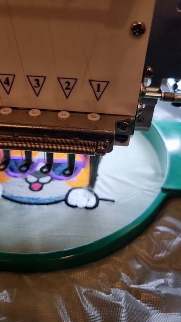 Вышивка машинная. #журавушка #текстиль #вышивка #топ #н?