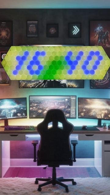 Ping-Pong Glow #clock #gaming #onlycooltheroomsyouneed #led #светодиод #dance #setup #ga смотреть онлайн