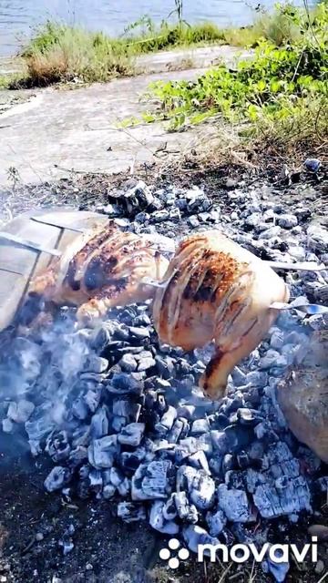Сочная курица😋на углях. смотреть онлайн