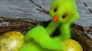 Цыплёнок вязанный крючком