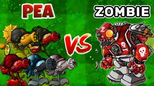 PVZ 1 Fusion 2.5 Испытание: Команда Горохостреслов против Робота-Обсидианового Гаргантюара