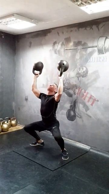 гири 32 вверх дном | силовая связка на "немецких" #гиря #г смотреть онлайн